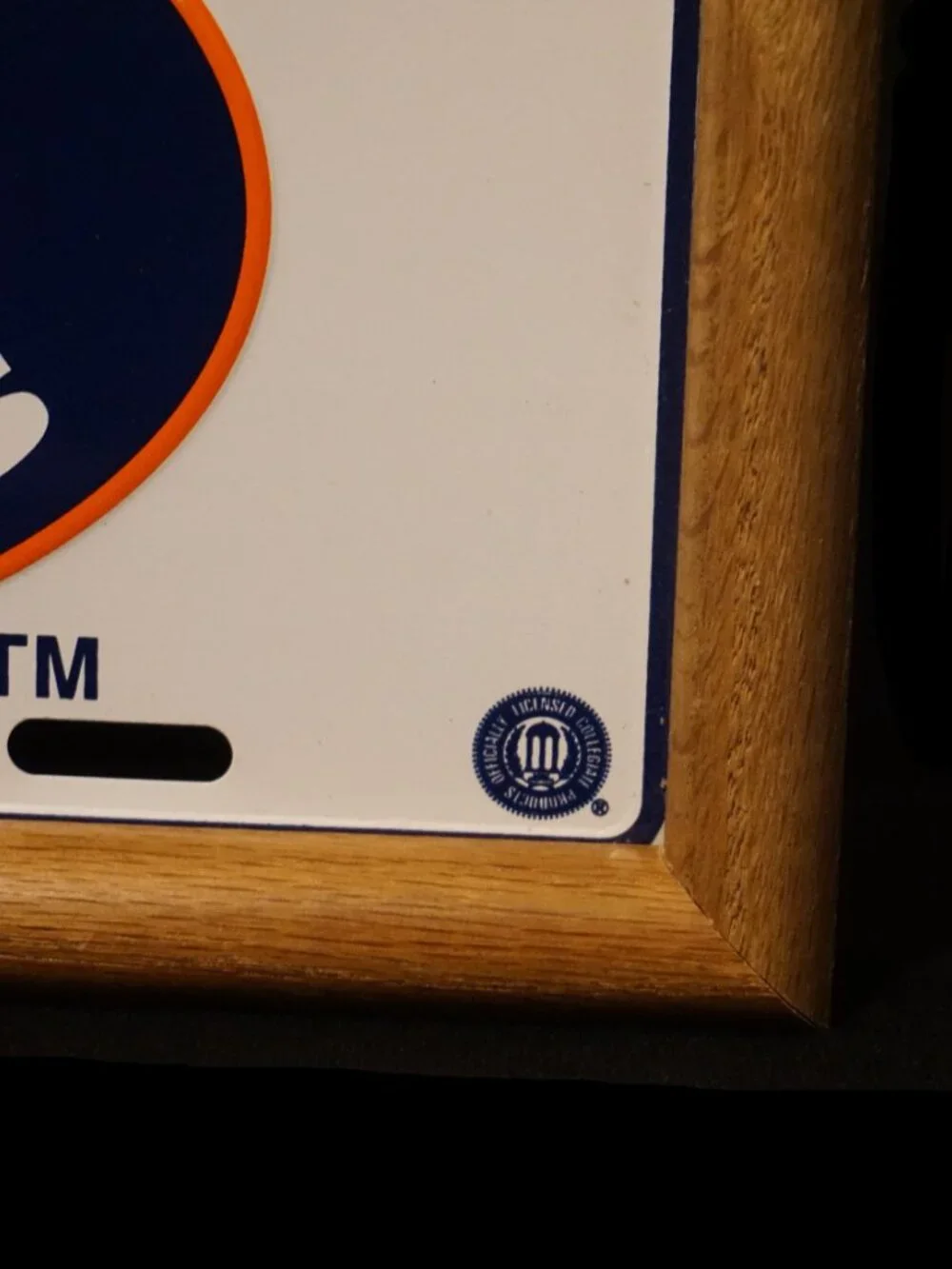 Auburn Tigers License Plate Clock NCAA Officially Licensed